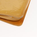 LOUIS VUITTON Monogram Vernis Lexington Pouch Beige M91010 LV Auth BA6717-10