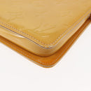 LOUIS VUITTON Monogram Vernis Lexington Pouch Beige M91010 LV Auth BA6717-14
