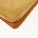 LOUIS VUITTON Monogram Vernis Lexington Pouch Beige M91010 LV Auth BA6717-16