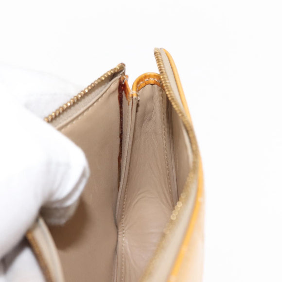 LOUIS VUITTON Monogram Vernis Lexington Pouch Beige M91010 LV Auth BA6717