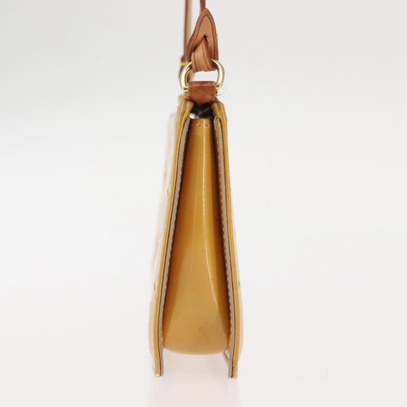 LOUIS VUITTON Monogram Vernis Lexington Pouch Beige M91010 LV Auth BA6717