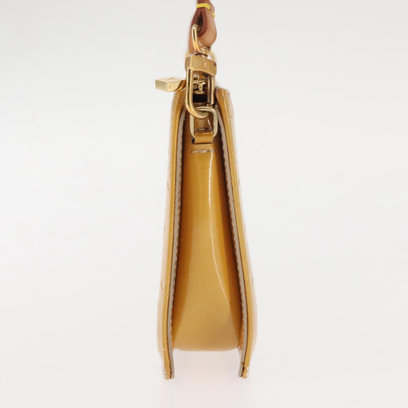 LOUIS VUITTON Monogram Vernis Lexington Pouch Beige M91010 LV Auth BA6717