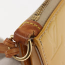 LOUIS VUITTON Monogram Vernis Lexington Pouch Beige M91010 LV Auth BA6717-9