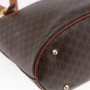 CELINE Macadam Canvas Tote Bag PVC Leather Brown Auth BA6719-17