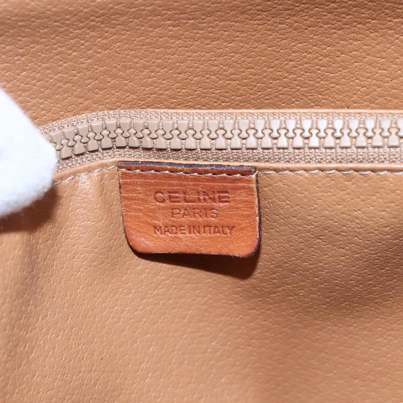 CELINE Macadam Canvas Tote Bag PVC Leather Brown Auth BA6719