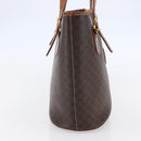 CELINE Macadam Canvas Tote Bag PVC Leather Brown Auth BA6719-3