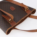 CELINE Macadam Canvas Tote Bag PVC Leather Brown Auth BA6719-6