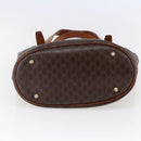 CELINE Macadam Canvas Tote Bag PVC Leather Brown Auth BA6719-5