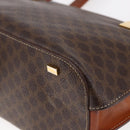 CELINE Macadam Canvas Hand Bag PVC Leather Brown Auth BA6721-16