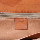 CELINE Macadam Canvas Hand Bag PVC Leather Brown Auth BA6721-19