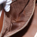 CELINE Macadam Canvas Hand Bag PVC Leather Brown Auth BA6721-22