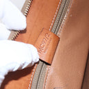 CELINE Macadam Canvas Hand Bag PVC Leather Brown Auth BA6721-12