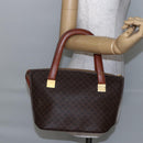 CELINE Macadam Canvas Hand Bag PVC Leather Brown Auth BA6721-23