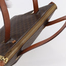 CELINE Macadam Canvas Hand Bag PVC Leather Brown Auth BA6721-6