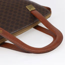 CELINE Macadam Canvas Hand Bag PVC Leather Brown Auth BA6721-7