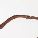 CELINE Macadam Canvas Shoulder Bag PVC Leather Brown Gold Auth BA6722-8