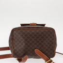 CELINE Macadam Canvas Backpack PVC Leather Brown Auth BA6723-5