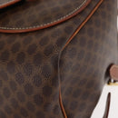 CELINE Macadam Canvas Backpack PVC Leather Brown Auth BA6723-16