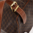 CELINE Macadam Canvas Backpack PVC Leather Brown Auth BA6723-18