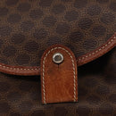 CELINE Macadam Canvas Backpack PVC Leather Brown Auth BA6723-20