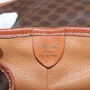 CELINE Macadam Canvas Backpack PVC Leather Brown Auth BA6723-23