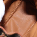 CELINE Macadam Canvas Backpack PVC Leather Brown Auth BA6723-10
