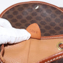 CELINE Macadam Canvas Backpack PVC Leather Brown Auth BA6723-12