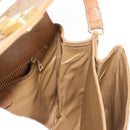 CELINE Macadam Canvas Shoulder Bag PVC Beige Gold Auth BA6724-20