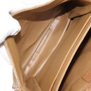 CELINE Macadam Canvas Shoulder Bag PVC Beige Gold Auth BA6724-22