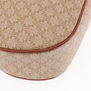 CELINE Macadam Canvas Shoulder Bag PVC Beige Gold Auth BA6725-17