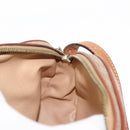 CELINE Macadam Canvas Shoulder Bag PVC Beige Gold Auth BA6725-21