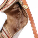 CELINE Macadam Canvas Shoulder Bag PVC Beige Gold Auth BA6725-23