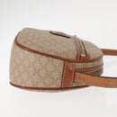 CELINE Macadam Canvas Shoulder Bag PVC Beige Gold Auth BA6725-3