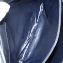 CELINE C Sulky Shoulder Bag Canvas Navy Gold Auth BA6726-12