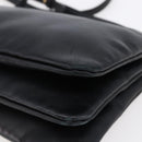 CELINE Trio Small Shoulder Bag Leather Black Gold Auth BA6727-15