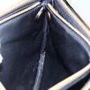 CELINE Trio Small Shoulder Bag Leather Black Gold Auth BA6727-19