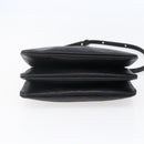 CELINE Trio Small Shoulder Bag Leather Black Gold Auth BA6727-5