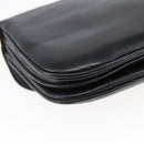 CELINE Shoulder Bag Leather Black Gold Auth BA6728-17