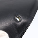 CELINE Shoulder Bag Leather Black Gold Auth BA6728-10