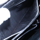 CELINE Shoulder Bag Leather Black Gold Auth BA6728-23