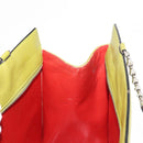 CELINE Shoulder Bag Leather Green Silver Auth BA6730-19