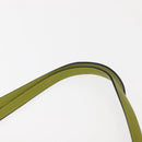 CELINE Shoulder Bag Leather Green Silver Auth BA6730-8