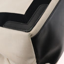 BALENCIAGA Navy Kabas S Hand Bag Canvas Black White 339933 Auth BA6735-15