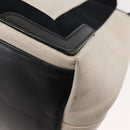 BALENCIAGA Navy Kabas S Hand Bag Canvas Black White 339933 Auth BA6735-16