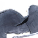 BALENCIAGA Navy Kabas S Hand Bag Canvas Black White 339933 Auth BA6735-19