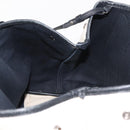 BALENCIAGA Navy Kabas S Hand Bag Canvas Black White 339933 Auth BA6735-20