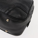 GUCCI Shoulder Bag Leather Black Gold 145770 Auth BA6738-11