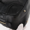 GUCCI Shoulder Bag Leather Black Gold 145770 Auth BA6738-12