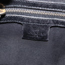 GUCCI Shoulder Bag Leather Black Gold 145770 Auth BA6738-16