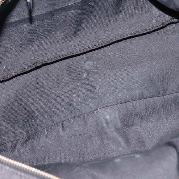 GUCCI Shoulder Bag Leather Black Gold 145770 Auth BA6738